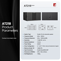 Système de sonorisation de haute puissance SOUND 3400W 4 ohms avec aimant néodyme double 18 pouces pour les spectacles sur scène, les événements en plein air et en intérieur