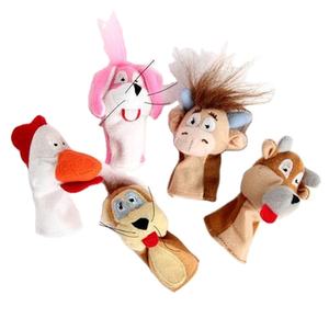 Niños Educación Lovely Girl Doll 5 Animal Fieltro Dedo Marioneta <span class=keywords><strong>de</strong></span> <span class=keywords><strong>mano</strong></span> para la venta - Product Image 1