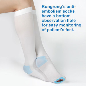 Tarato 20-30 MmHg Plus Size Anti vene Varicose Silicone fascia superiore aperta punta rilievo coscia <span class=keywords><strong>calze</strong></span> a compressione alta <span class=keywords><strong>calze</strong></span> - Product Image 4