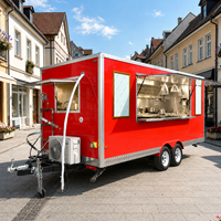 Remorque de cuisine mobile Etodevice de 18 pieds avec camion de restauration en acier galvanisé à vendre aux États-Unis et en Australie