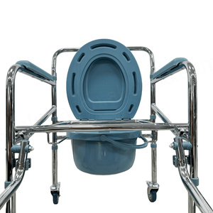 เก้าอี้นั่งถ่ายสำหรับผู้พิการ รุ่น CA610 ชุบโครเมียมอย่างดี ได้รับการรับรองมาตรฐาน CE น้ำหนักเบา เหมาะสำหรับการฟื้นฟูสมรรถภาพ ใช้ในห้องน้ำหรือห้องอาบน้ำ - Product Image 4