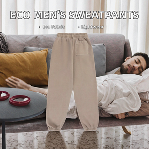 Pantalon de survêtement décontracté pour homme, léger, écologique, respirant, antistatique, de qualité supérieure, personnalisable OEM, grande taille, élastique, brodé - Product Image 2