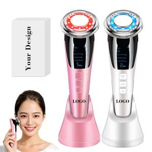 เครื่องนวดหน้าไมโครเคอร์เรนท์ขั้นสูง รุ่น 0728 พร้อมฟังก์ชั่นแสงสีแดงบำบัดความร้อน และหน้าจอ LCD อุปกรณ์เสริมความงาม - Product Image 2