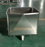 Chariot de transport standard pour la transformation de la viande, chariot à matériaux standard