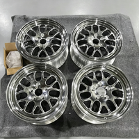 Jantes forgées 3 pièces style S77 de 15, 17, 18 pouces, polies, à déport profond, 18x9 11x11 5x120 5x115 pour Camaro Challenger, idéales pour la course de dragster