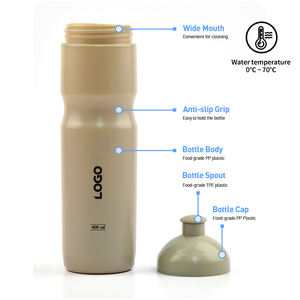 Bouteille d'eau légère, personnalisée, sans BPA, anti-fuite, écologique, idéale pour les courses de marathon, la course à pied et les activités de plein air – Vente directe usine - Product Image 5