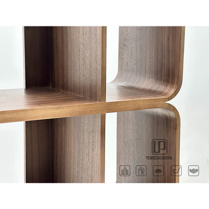 Mueble de Madera Rectangular Marrón para Exhibición de Vino, Moderno, para Sala de Estar u Oficina, Suministro Directo de Fábrica Foshan - Product Image 6