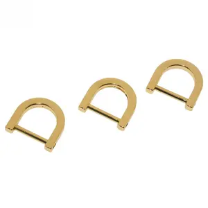 Factory wholesale handbag hardware metal rings metal d ring detachable d ring for women leather bags accessories