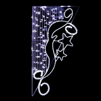 Luces Decorativas de Navidad para Exteriores de Alta Calidad, IP65, LED 2D, Motivo de Estrella para Poste de Calle