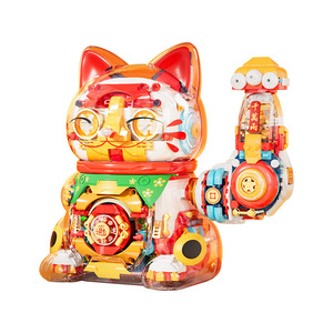 Juego de bloques de construcción Jaki Lucky Cat, más de 800 piezas, juguete de gato de la fortuna de estilo chino para niños de 8 a 13 años - Product Image 2
