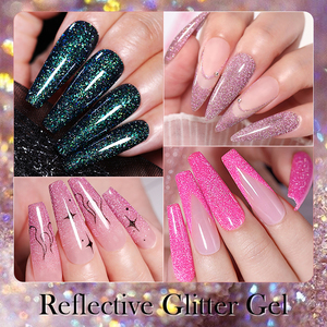 Sinh ra khá Pro nhanh chóng vận chuyển MSDS kim cương phản quang Gel đánh bóng đèn <span class=keywords><strong>flash</strong></span> long lanh ngâm tắt Gel Nail véc ni cho Thẩm mỹ viện - Product Image 4