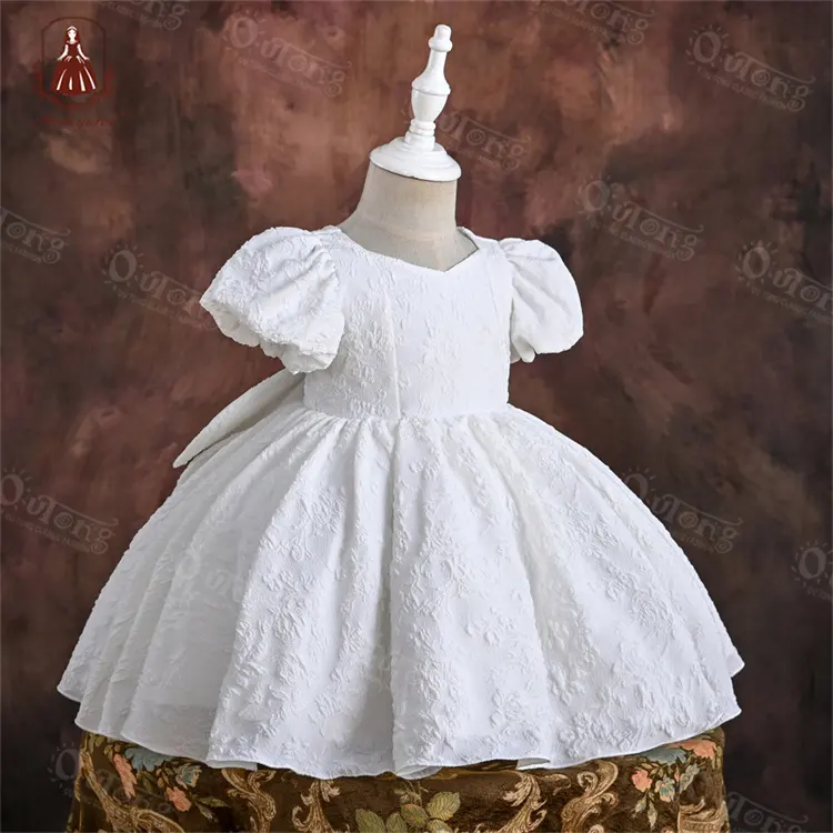 Yoliyolei Wholesales Cute Kids, Costume Confirmation Dresses Heart Party Birthday Wear Tutu Gap Girls White Color Dresses/