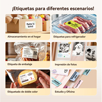 Imprimantes d'étiquettes sans fil intelligentes NiiMbot B21 de 2 pouces pour supermarchés, centres commerciaux, prix, rouge et noir