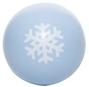 Customized PU Foam Holiday Snowflake Stress Ball Fidget Toys Extrusion Vent Pressure Ball Promotional