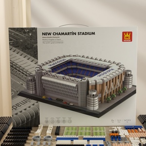 Wange 7215 Nuevo Estadio <span class=keywords><strong>Chamartin</strong></span>-Madrid, Bloques de Construcción Personalizados, Modelo de Ladrillos para Niños, Juego de Bloques de Plástico para Armar, Juguetes al por Mayor - Product Image 2