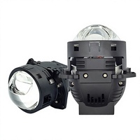 Phare de voiture LED à faisceau unique avec transmission laser, intégration double faisceau (phares de croisement/route), mise à niveau 12V 65W/45W, ajustement universel 18000