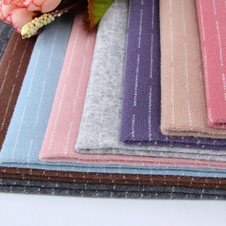 Высококачественный жаккард с вертикальной линией из органической хлопчатобумажной пряжи, окрашенный, с высокой эластичностью, подходит для детской одежды, платье, домашний текстиль