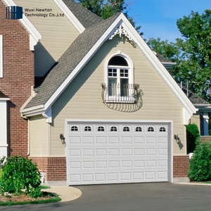 NEWTON <span class=keywords><strong>Porte</strong></span> de <span class=keywords><strong>garage</strong></span> sectionnelle industrielle insonorisée en aluminium pour deux voitures et portes piétonnes <span class=keywords><strong>Porte</strong></span> de <span class=keywords><strong>garage</strong></span> pour maison résidentielle - Product Image 1