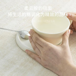 Tapis de sol rectangulaire minimaliste Jinrui Home Textiles, rayé, couleur unie, rembourré, pour salon et chambre à coucher - Product Image 4