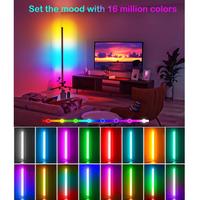 2023 nouveau Design moderne décoration de la maison atmosphère coloré trépied support lumière rvb Led coin lampadaire