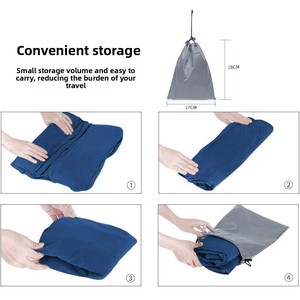 Coussin de repose-pieds gonflable portable pour enfants et tout-petits, réglable en hauteur sur 3 niveaux, pour avion et voyage - Product Image 6