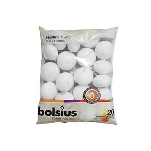 Bolsius schwimmkerze Ø4,5cm weiβ 20er beutel - Product Image 1