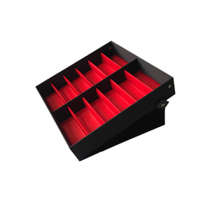 12 Slots Custom Logo Display Tray Thường Vụ Sunglasses Display Trường Hợp Có Thể Gập Lại Kính Hiển Thị Hộp - Product Image 1