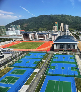 INOLP Piste de course hybride avec logo personnalisé, options de couleurs vibrantes, revêtement résistant à la décoloration, solutions de marquage pour revêtements de sol sportifs, Guangdong - Product Image 6