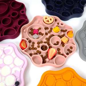 Alfombrilla dispensadora de tratamiento lento para mascotas, ventosa personalizada sin BPA, alimentación de alimentos para mascotas, comedero lento de silicona para mascotas - Product Image 3