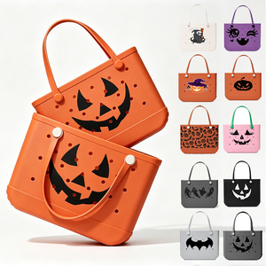 Bolsa de Playa Personalizada de Eva con Estampado de Dibujos Animados de Halloween, Bolsa de Playa de Silicona Reutilizable y Ecológica, Bolsa de Silicona de Eva Personalizada - Product Image 2