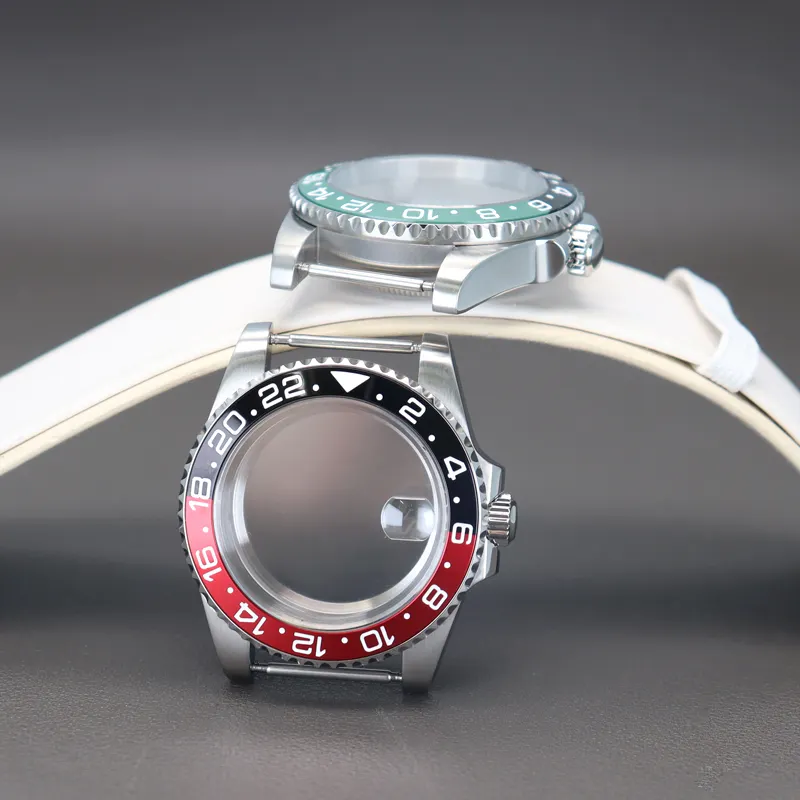 Montre-bracelet Outils Pièces Personnalisées 28.5mm Cadran Plongée Inoxydable Montre Cas Fit Seiko NH35 NH36 ETA 2824 Mouvement