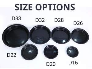 Soucoupe ronde en plastique multi-tailles pour pot de fleurs, durable, pour l'intérieur et l'extérieur, D20 - Product Image 2