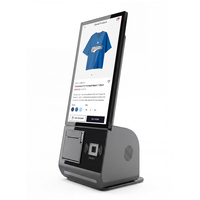 Kiosque de commande automatique pour restaurant, 15,6 pouces, pour intérieur, avec écran tactile capacitif 10 points, système d'exploitation Android, 4/8 Go de RAM, prend en charge les paiements