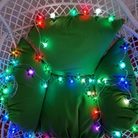 Guirlandes lumineuses LED roses blanc chaud IP44 à effet clignotant pour décorations de Noël et de mariage