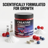 Gummies de créatine monohydrate OEM : Force, puissance, croissance musculaire maigre, énergie, endurance, récupération, performance athlétique, fitness à croquer