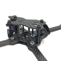 YSIDO 533 200mm 5 pouces Cadre de drone de course en fibre de carbone Cadre en fibre de carbone de type X Kit séparé pour drone quadricoptère FPV Five33 RC