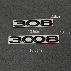 Metallo personalizzato 3d <span class=keywords><strong>logo</strong></span> digitale 208 <span class=keywords><strong>308</strong></span> 408 508 3008 4008 5008 adesivo adesivo decorativo - Product Image 2