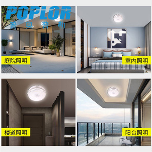 Poplor Solar Led <b>Ceiling</b> <b>Light</b> 40W Wall Mount <b>Remote</b> <b>Control</b> Outdoor Camping Lamp - Product Image 5