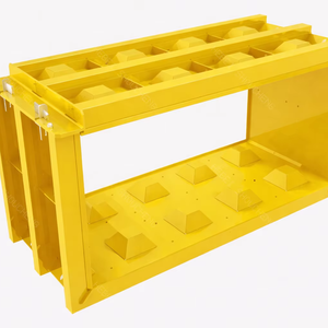Hochbelastbare Ineinandergreifende Lego-Block-Form für Vorgefertigte Beton-Stützmauer - Hochfeste Q235 Stahlschalung - Product Image 1
