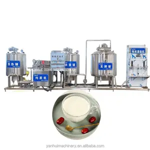 Tipo comercial 1000l Máquina de fermentación de leche de proceso Línea completa de producción de yogur