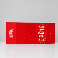 Caja de Regalo Magnética Roja Plegable Personalizada Premium con Estructura de Cartón Rígido para Empaque de Botellas de Whisky y Licores