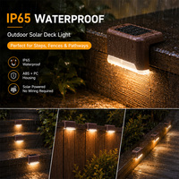 Mini Lampe Solaire LED d'Extérieur Étanche IP65 pour Marches, Clôtures, Jardins et Patios