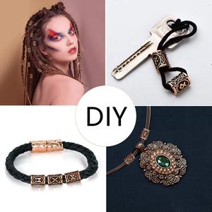 Ruyan Prix de gros Norse Vikings Runes Perles pour Barbes Cheveux Paracord Pendentifs Bracelets DIY - Product Image 6