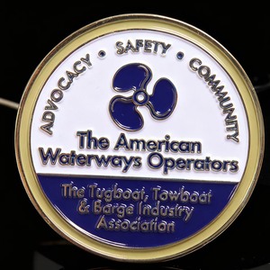 عملة تذكارية دائرية مخصصة بشعار مطبوع بالحرير الذهبي أو الفضي من إنتاج المصنع - Product Image 6