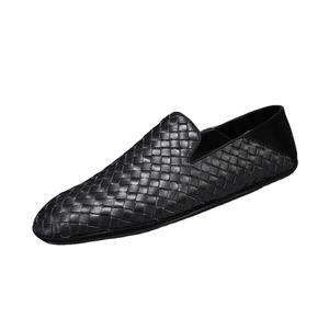 Zapatos de Conducir de Cuero Genuino para Hombre, de Alta Calidad, Trenzados, Transpirables, con Suela de TPR, Planos, de Lujo, para Invierno, Otoño y Verano, Venta al Por Mayor - Product Image 2