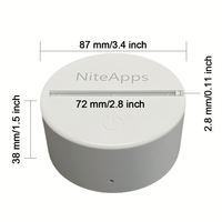 Base de veilleuse LED personnalisée en ABS avec contrôle à distance par application, lumière colorée changeante pour veilleuses de salon