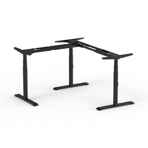Escritorio de Oficina NATE con Altura Ajustable, 2 Patas, Tubo Redondo, Recubrimiento en Polvo - Product Image 2