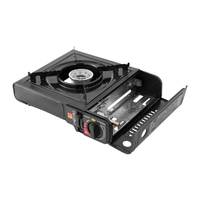 Réchaud à gaz butane miniature portable en aluminium et acier de 1,31 kg pour le camping, le chauffage, la tente, l'extérieur, la maison, l'intérieur