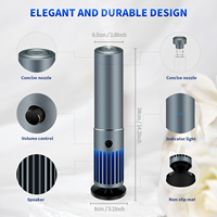 Diffuseur d'aromathérapie ultrasonique portable en métal, populaire 2026, pour extérieur, hôtel et maison, alimenté par batterie, à double liquide, 150 ml