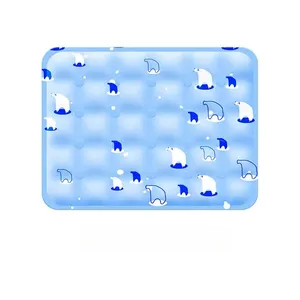 Alfombra refrescante <span class=keywords><strong>de</strong></span> lino para mascotas, colchoneta <span class=keywords><strong>de</strong></span> hielo transpirable para dormir, disipación <span class=keywords><strong>de</strong></span> calor para gatos y perros pequeños y medianos - Product Image 4